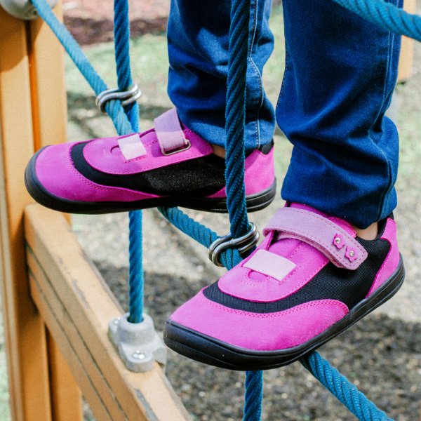 FARE MID-WIDE TRIP dětské celoroční nepromokavé boty růžové