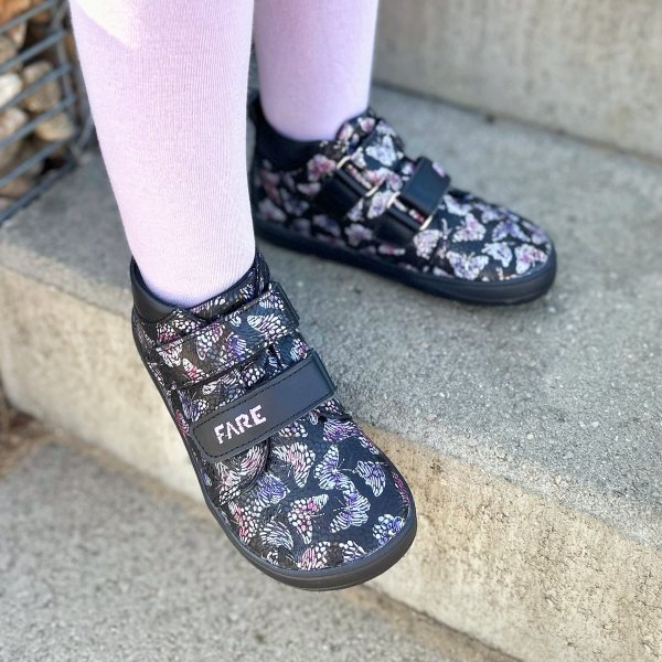 FARE MID-WIDE SUMMITKY kid's all-year shoes butterfly black