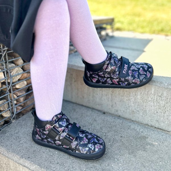 FARE MID-WIDE SUMMITKY kid's all-year shoes butterfly black