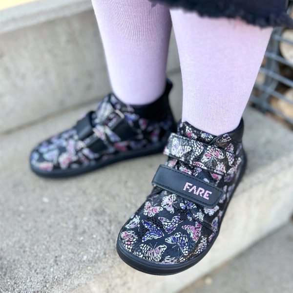 FARE MID-WIDE SUMMITKY kid's all-year shoes butterfly black