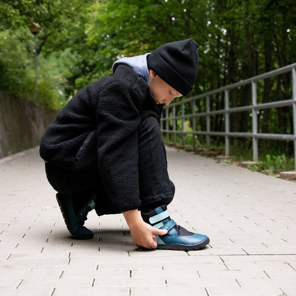 FARE MID-WIDE FROSTKY dětské zimní nepromokavé boty petrolejové