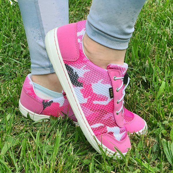 FARE MID-WIDE CITYBELLKY kid's textile shoes pink