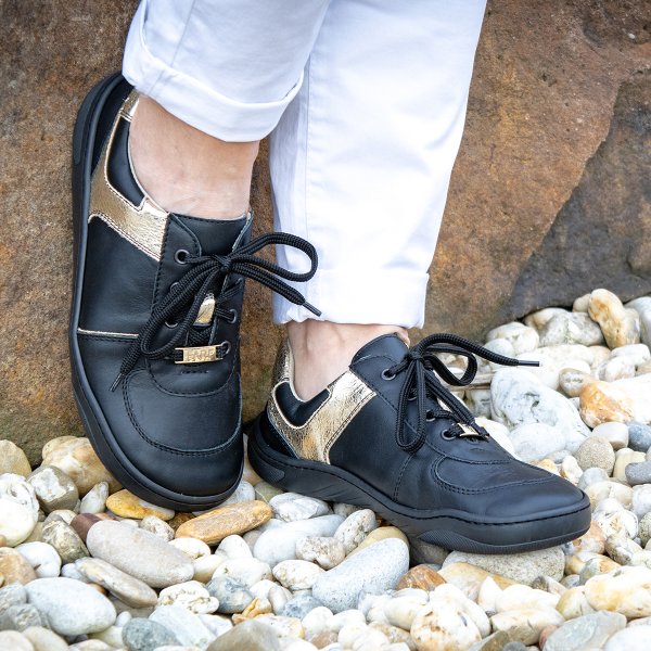 FARE MID-WIDE BONITKY kid's all-year shoes gold-black