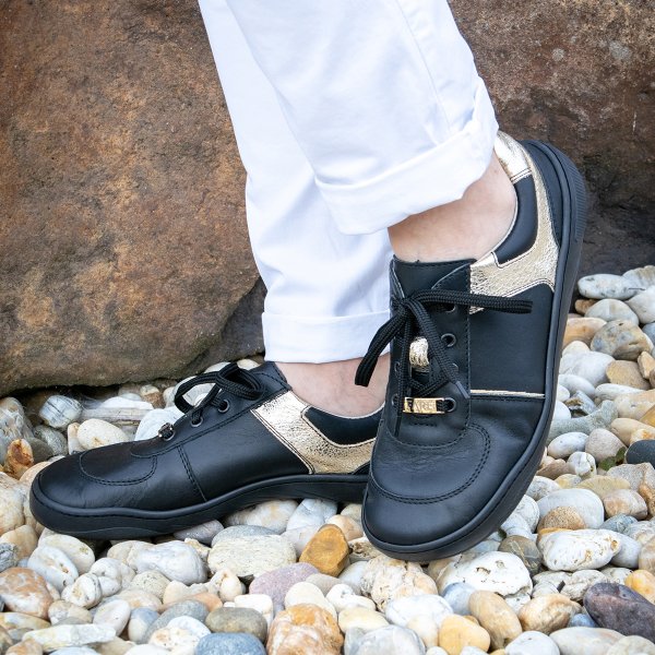 FARE MID-WIDE BONITKY kid's all-year shoes gold-black