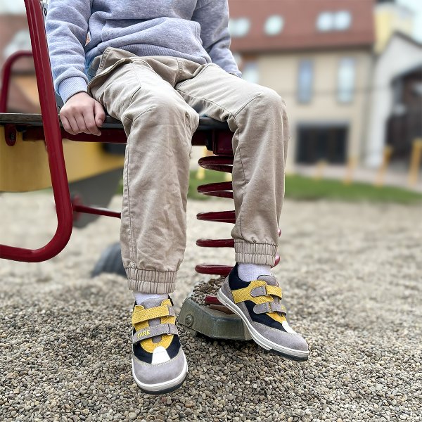 FARE KLASIK WECO Kinder-Allwetterstiefel, grau-schwarz