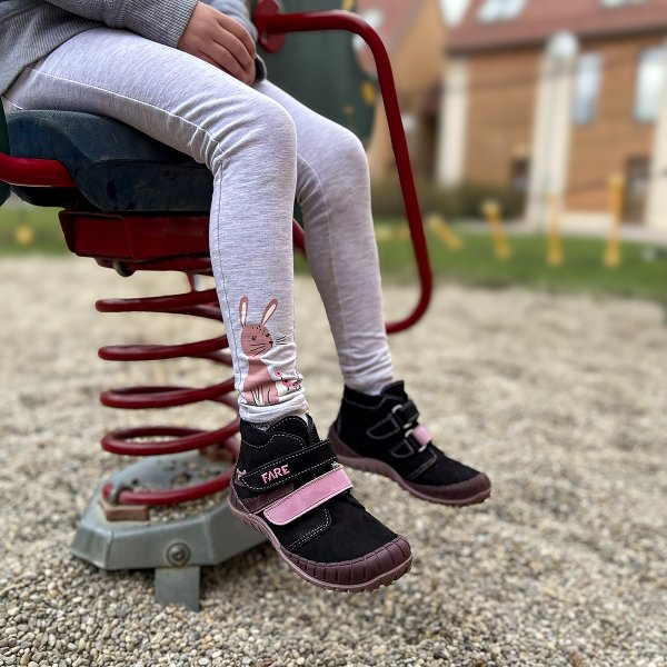 FARE KLASIK STABI – Kinder-Halbschuhe für das ganze Jahr, schwarz