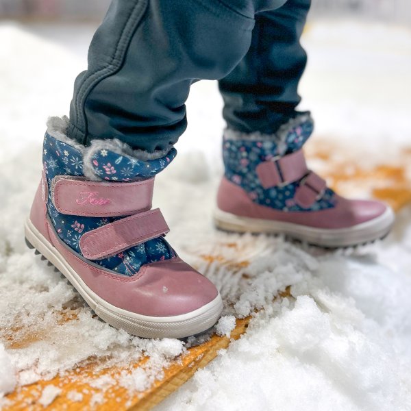 FAKE KLASIK BERITKY kid's winter waterproof shoes pink