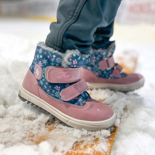 FAKE KLASIK BERITKY kid's winter waterproof shoes pink