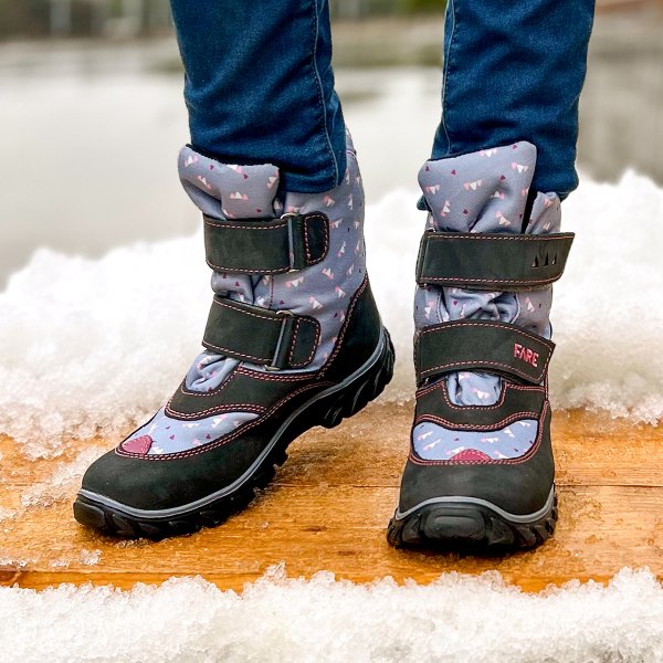 FARE KLASIK POLARIS dětské zimní nepromokavé boty