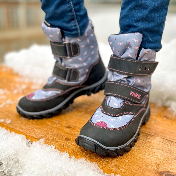 FARE KLASIK POLARIS dětské zimní nepromokavé boty