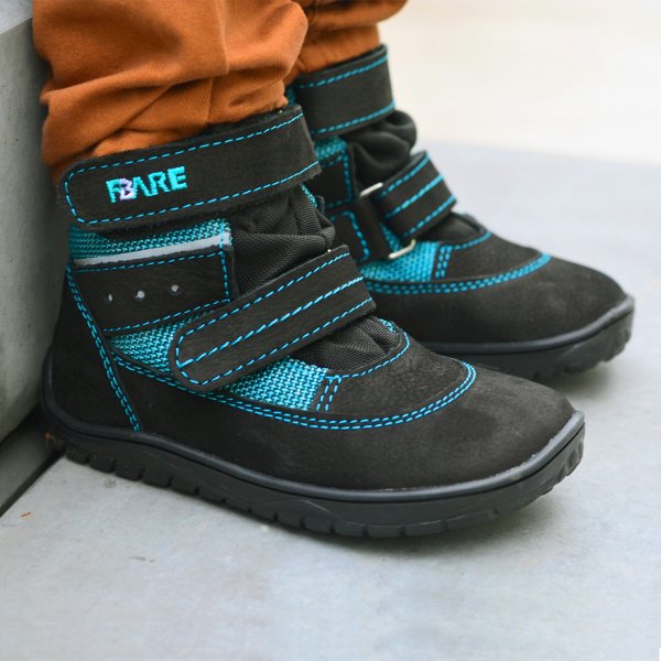 FARE BARE FINKY kid’s winter waterproof shoes black