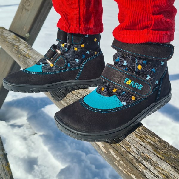 FARE BARE FINKY kid’s winter waterproof shoes black