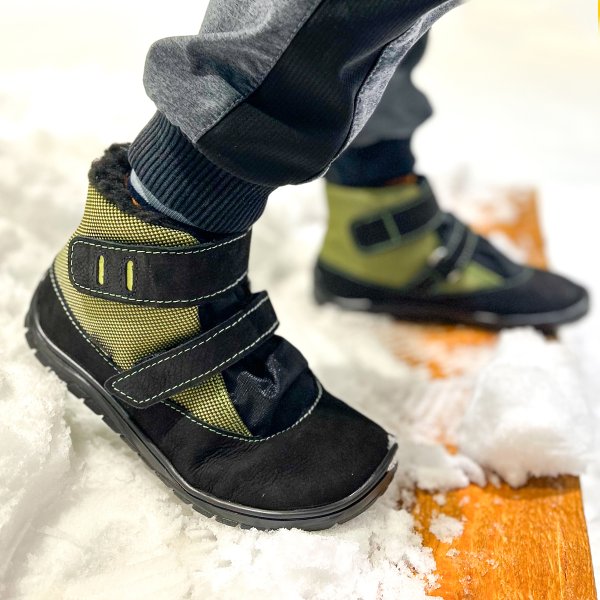 FARE BARE BJORNKY kid’s winter waterproof shoes green