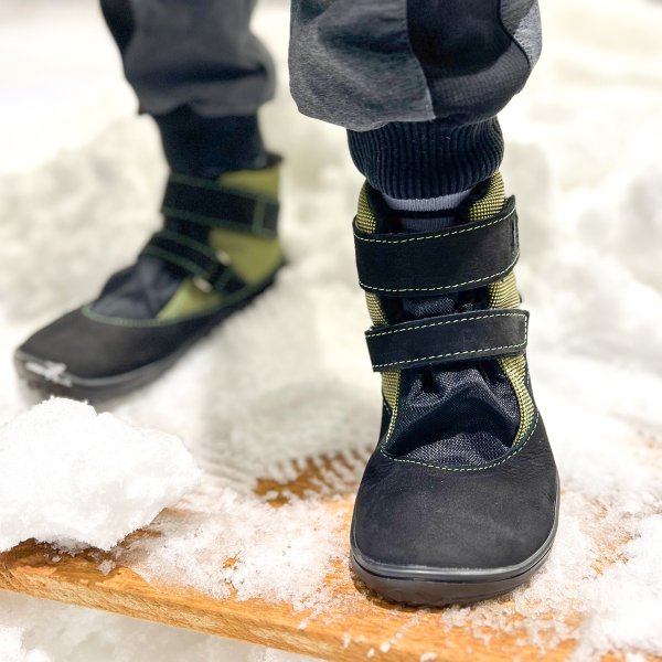 FARE BARE BJORNKY kid’s winter waterproof shoes green