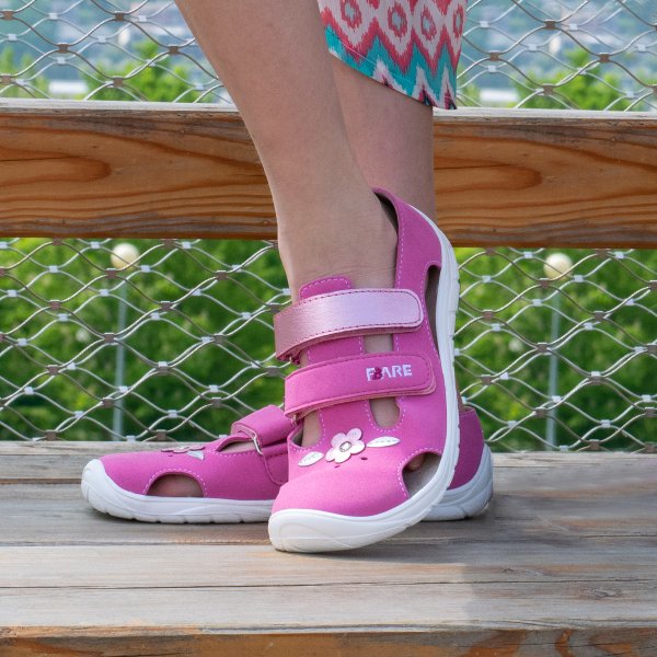 FARE BARE ECONOMIC dětské sandály růžové