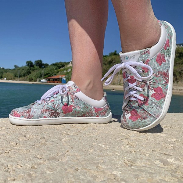 FARE BARE ELEGANT celoroční boty azurová flower