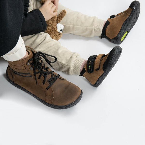 FARE BARE VISBY dětské celoroční boty hnědé