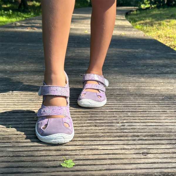 FARE BARE TRIPOLIS dětské sandály fialové