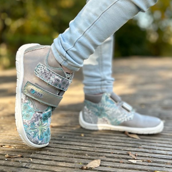 FARE BARE HAPPYFOOT kid's all-year grey flower