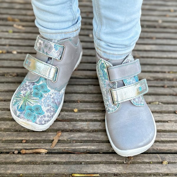 FARE BARE HAPPYFOOT kid's all-year grey flower