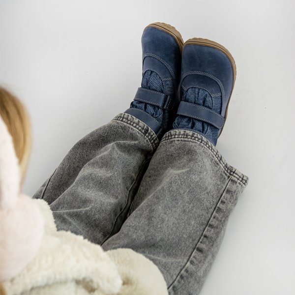 FARE BARE FINKY kid’s winter waterproof shoes blue