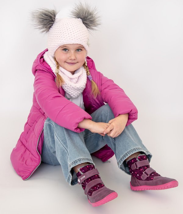 FARE BARE FINKY kid’s winter waterproof shoes burgundy
