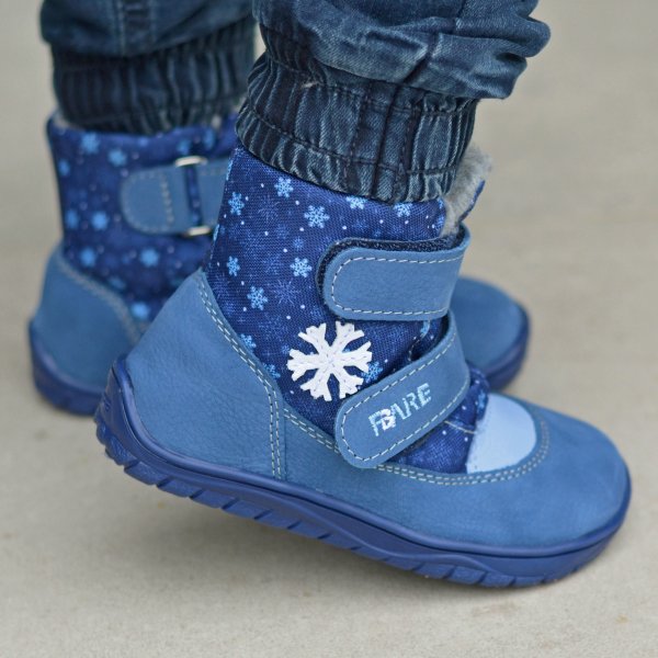 FARE BARE FINKY kid’s winter waterproof shoes blue