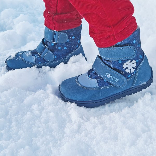 FARE BARE FINKY kid’s winter waterproof shoes blue