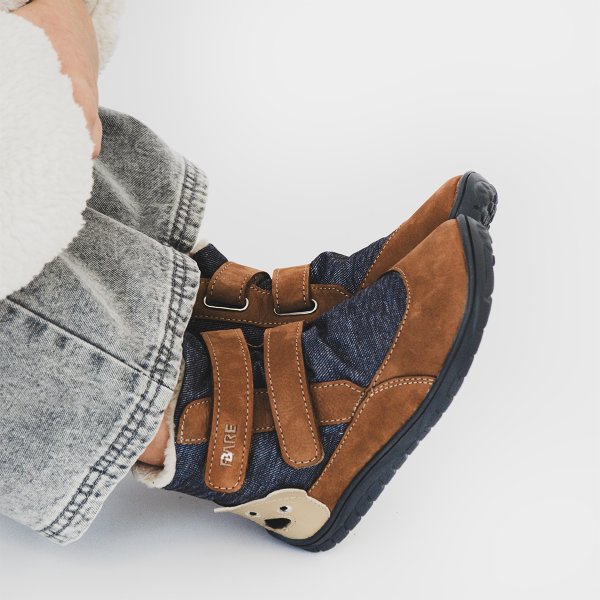 FARE BARE kid's winter waterproof shoes brown