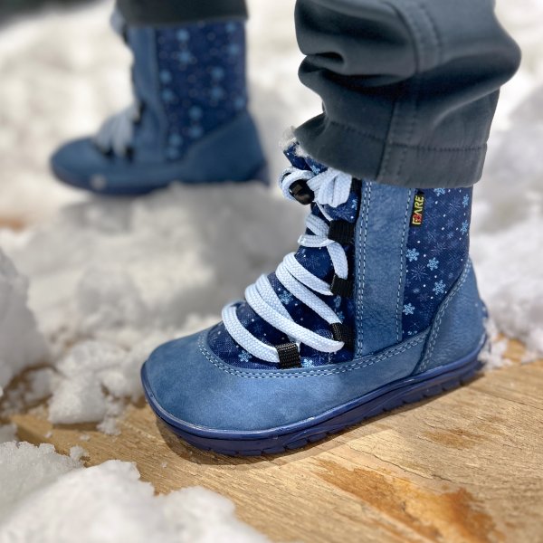 FARE BARE SNOWBOOTS  kid’s winter waterproof shoes blue