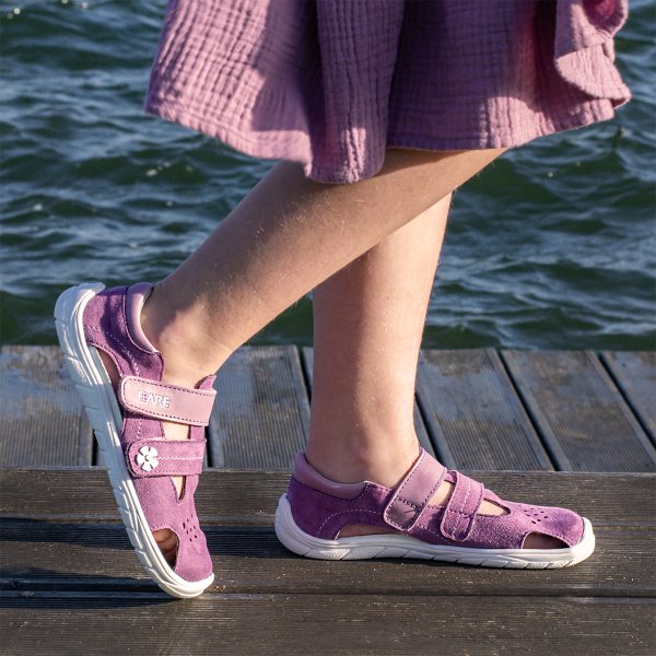 FARE BARE ECONOMIC dívčí sandály růžové