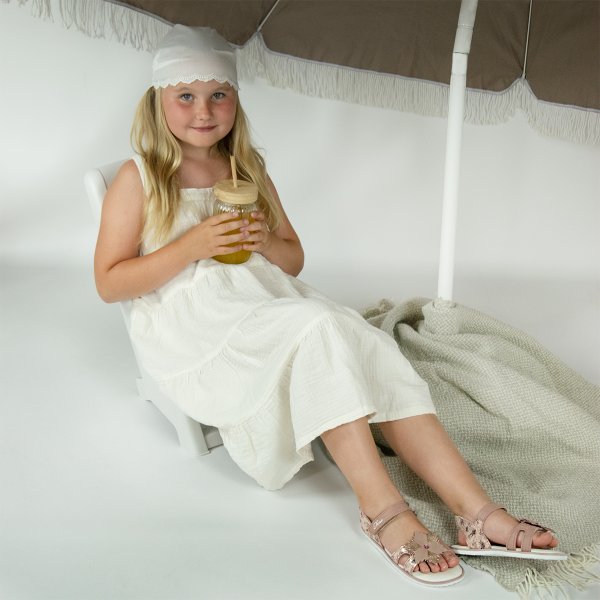 FARE BARE ROSALIE Mädchen-Sandalen in Lachsrosa