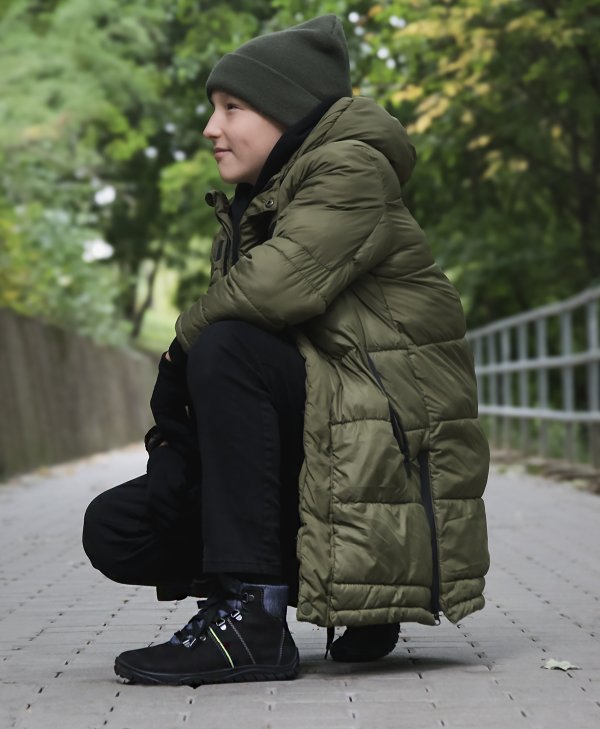 FARE BARE FJORDKY celoroční nepromokavé kotníkové boty černé