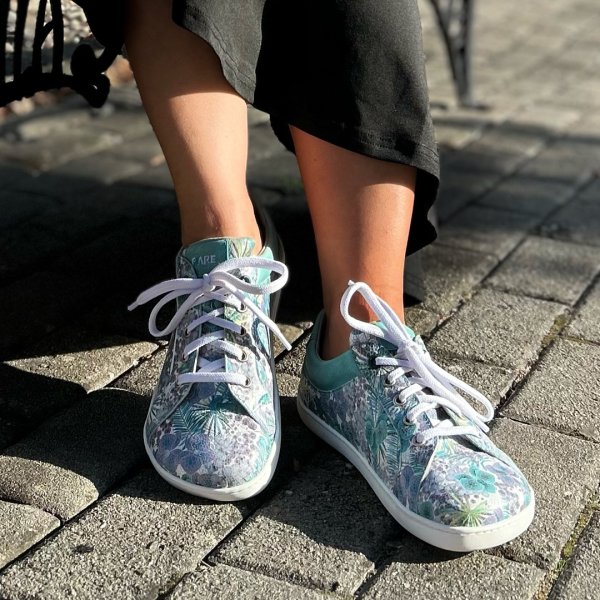 FARE BARE ELEGANT all-year shoes petrol flower