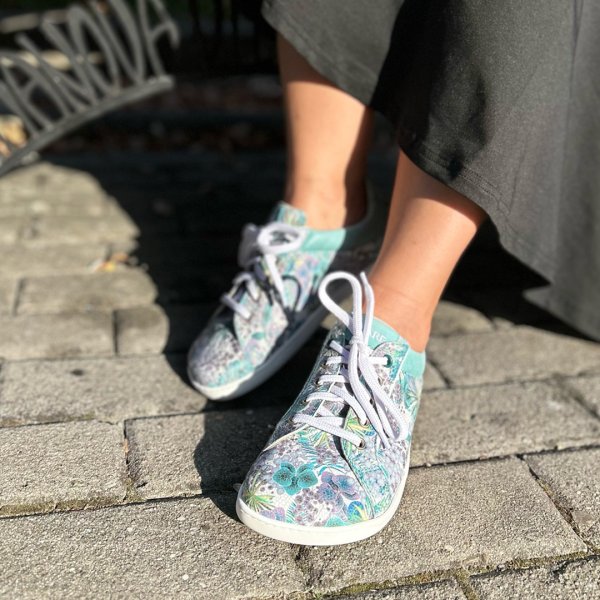 FARE BARE ELEGANT all-year shoes petrol flower