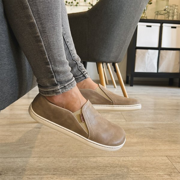 FARE BARE SLIP-ON tenisky béžové