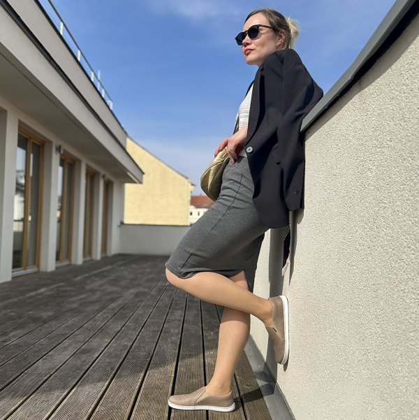 FARE BARE SLIP-ON shoes beige