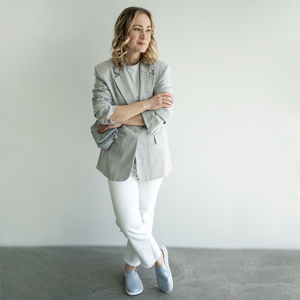 FARE BARE SLIP-ON tenisky modré