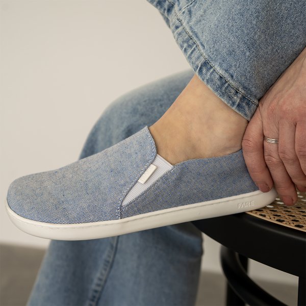 FARE BARE SLIP-ON tenisky modré