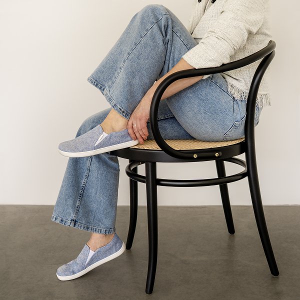 FARE BARE SLIP-ON tenisky modré