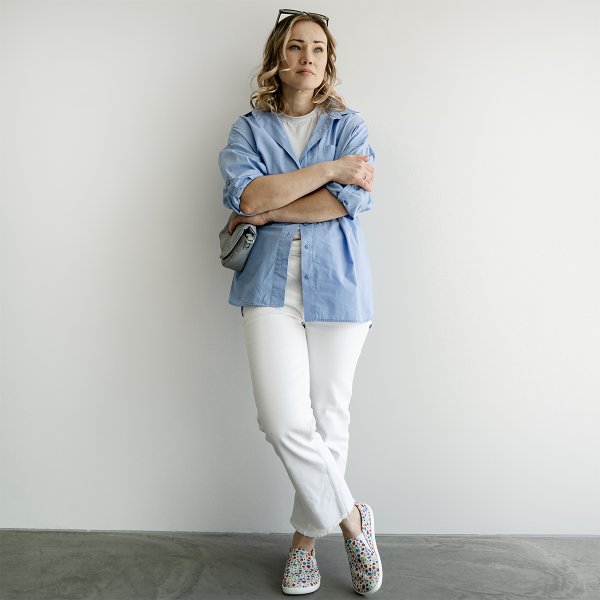 FARE BARE SLIP-ON tenisky flower