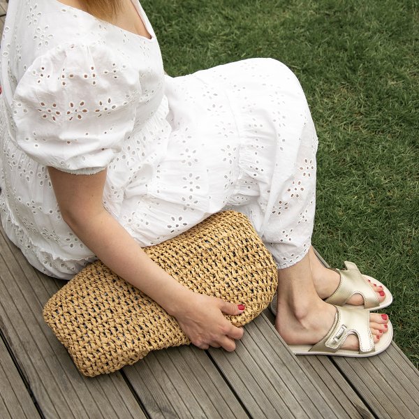 FARE BARE TERRA Slides, gold