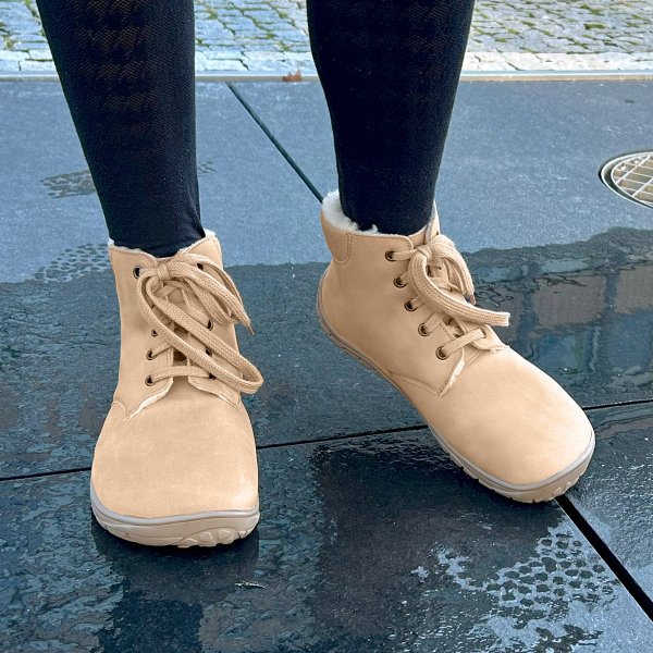 FARE BARE NIVELLA zimní kotníkové boty béžové