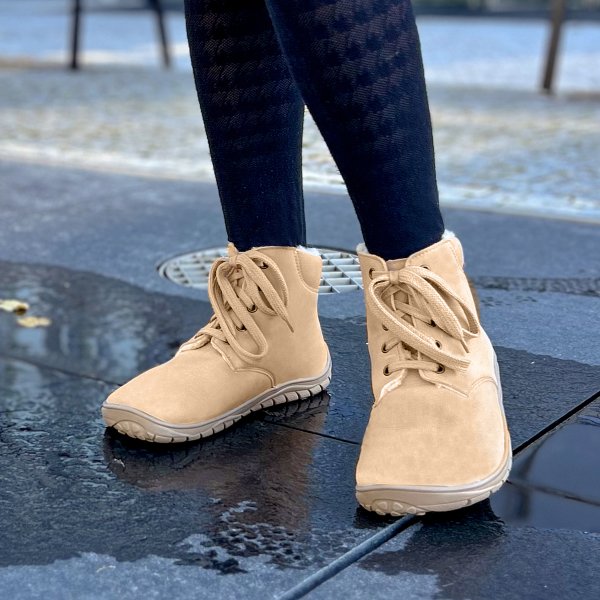 FARE BARE NIVELLA zimní kotníkové boty béžové