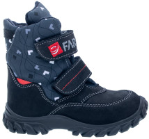 FARE KLASIK POLARIS dětské zimní nepromokavé boty černé