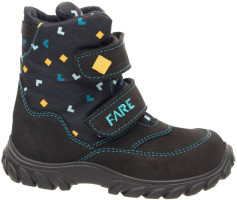 FARE KLASIK POLARIS dětské zimní nepromokavé boty černé
