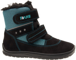 FARE BARE FINKY dětské zimní nepromokavé boty černé