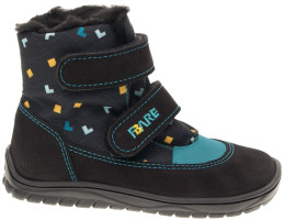FARE BARE FINKY dětské zimní nepromokavé boty černé