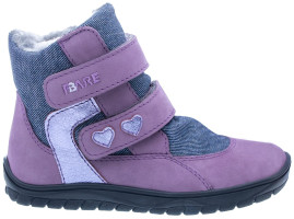 FARE BARE FROSTKY dětské zimní nepromokavé boty lila