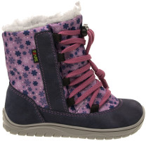 FARE BARE SNĚHULE dětské zimní nepromokavé boty růžové